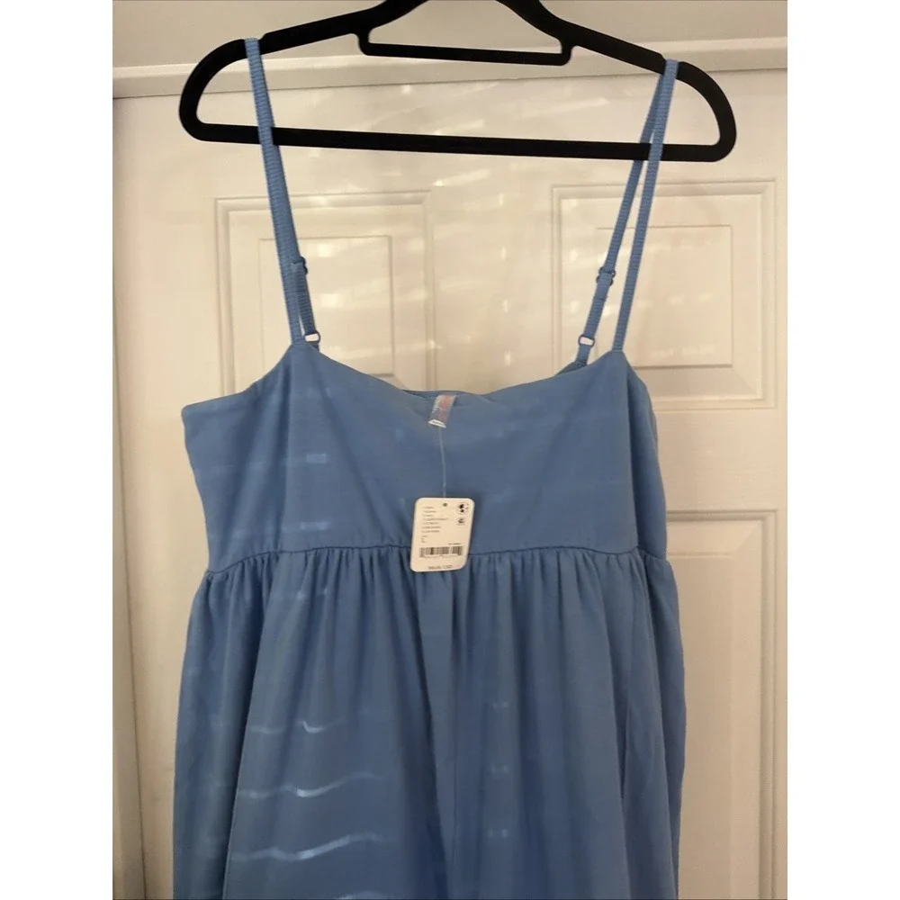 NWT Free People FP Movement Hot Shot Strappy One$ie Cobalt Blue Large/L
